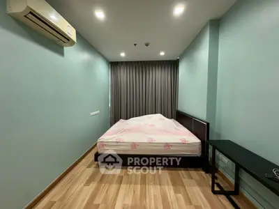 Spacious bedroom with modern design and natural light