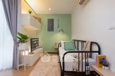 Cozy and modern living room with stylish decor and natural light