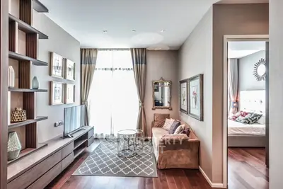 Stylish modern living room with elegant decor and cozy atmosphere