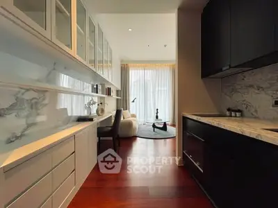 Luxurious modern living room with elegant decor and natural light