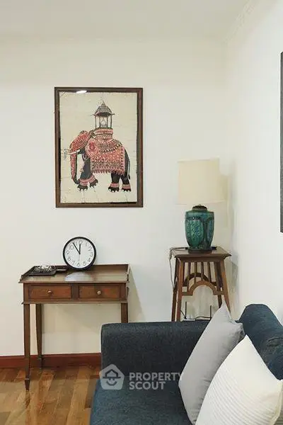 Charming living room with elegant decor and cozy seating area.