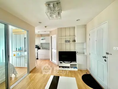 Modern living room with open layout and stylish decor