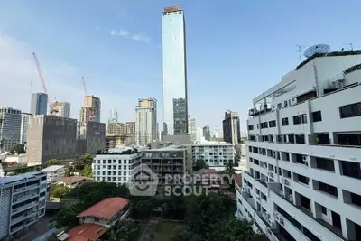 Stunning cityscape view with modern skyscrapers and residential buildings, perfect for urban living enthusiasts.