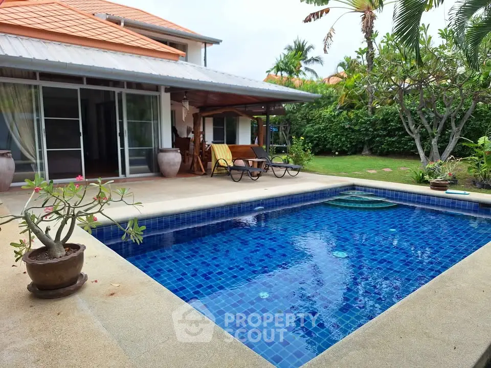 Charming villa with private pool and lush garden, perfect for relaxation and entertaining.