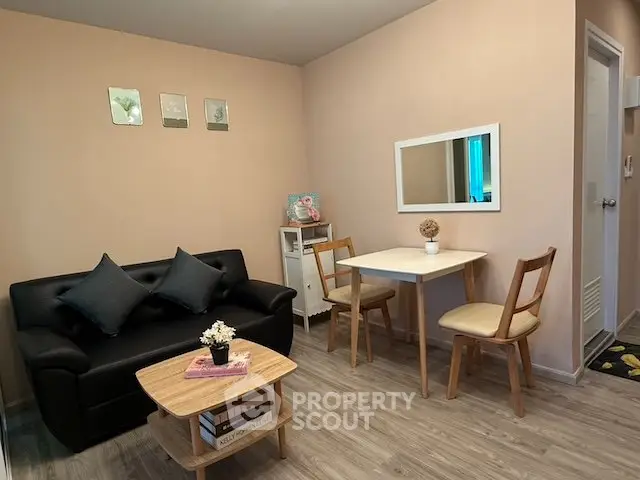 Cozy living room with modern furniture and stylish decor