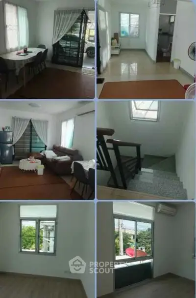 Spacious multi-room interior with modern design and ample natural light, featuring living and dining areas.