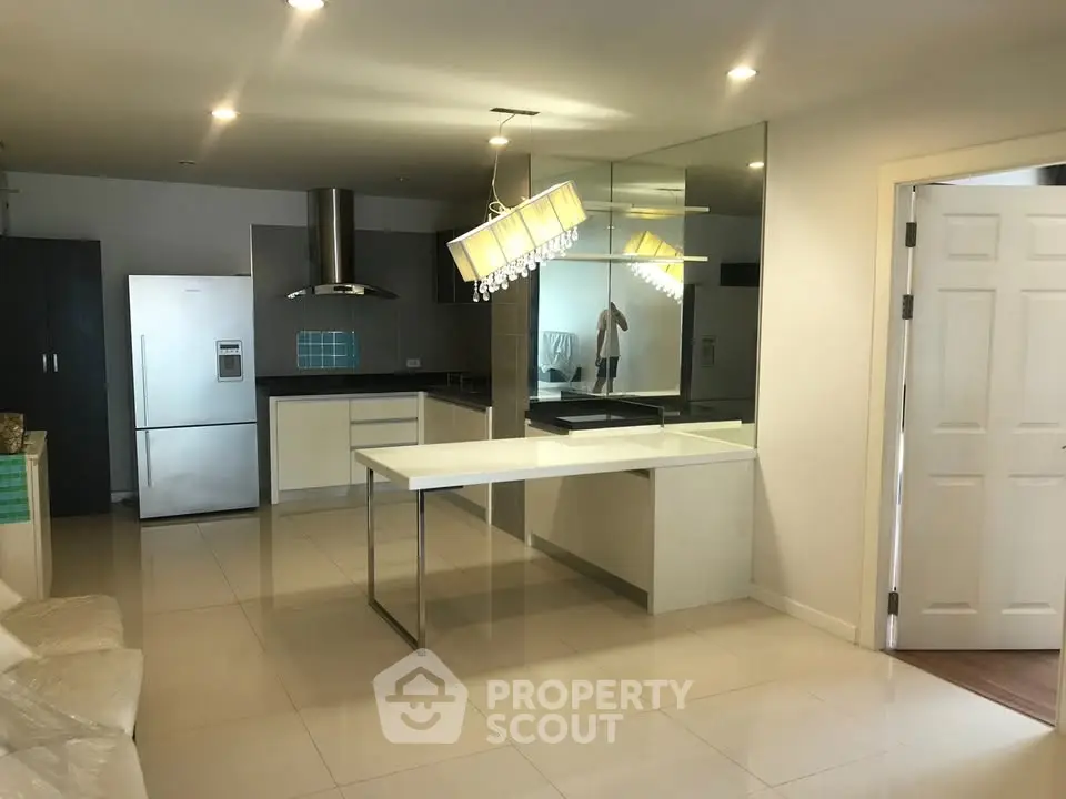 Modern kitchen with sleek design and stainless steel appliances