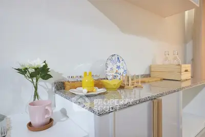 Charming kitchen counter with elegant decor and modern design