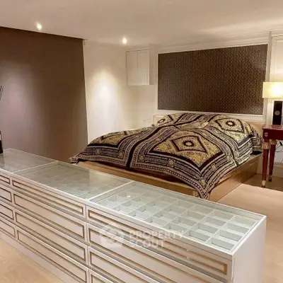 Luxurious bedroom with elegant decor and unique bed design, perfect for a cozy retreat.