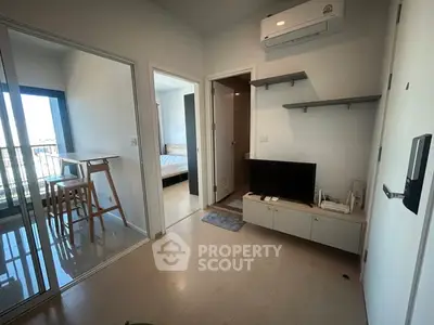 Modern apartment interior with sleek design and natural light