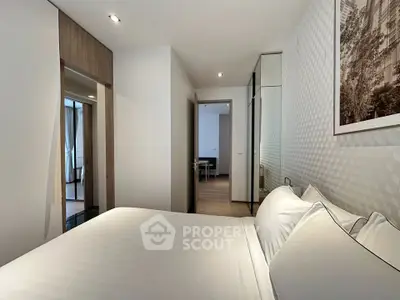 Modern bedroom with elegant decor and cozy ambiance