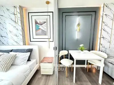 Modern studio apartment with stylish decor and open layout