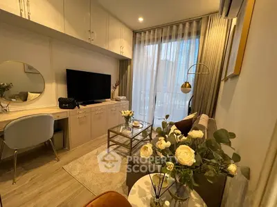 Chic modern living room with elegant decor and natural light