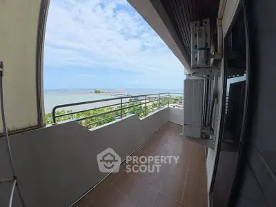 Stunning balcony with ocean view, perfect for relaxation and enjoying the sea breeze.