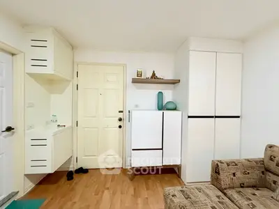 Modern living room with stylish decor and cozy ambiance