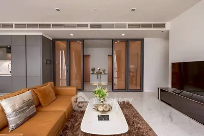 Luxurious modern living room with elegant decor and spacious layout