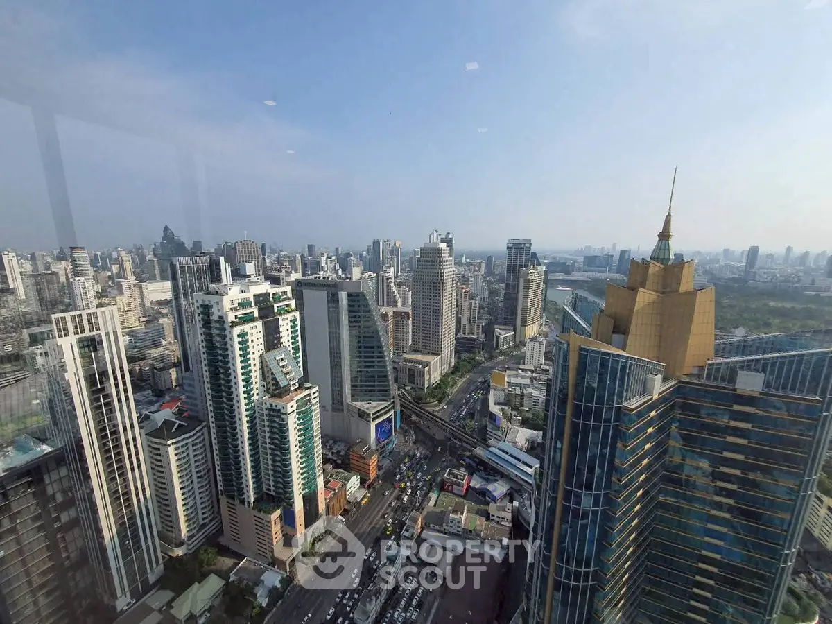 Stunning cityscape view showcasing modern skyscrapers and urban skyline, perfect for high-rise living enthusiasts.