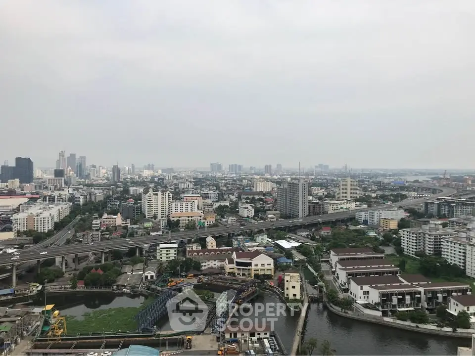 Stunning cityscape view showcasing urban skyline and residential buildings, perfect for real estate investment.