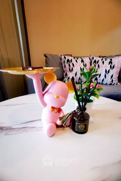 Chic living room with stylish decor and cozy seating area