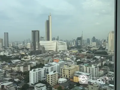 Stunning cityscape view showcasing modern skyscrapers and urban architecture