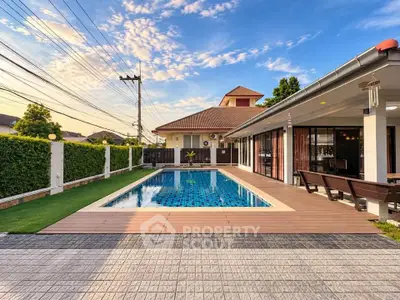 Luxurious home with private pool and spacious deck, perfect for relaxation and entertainment.