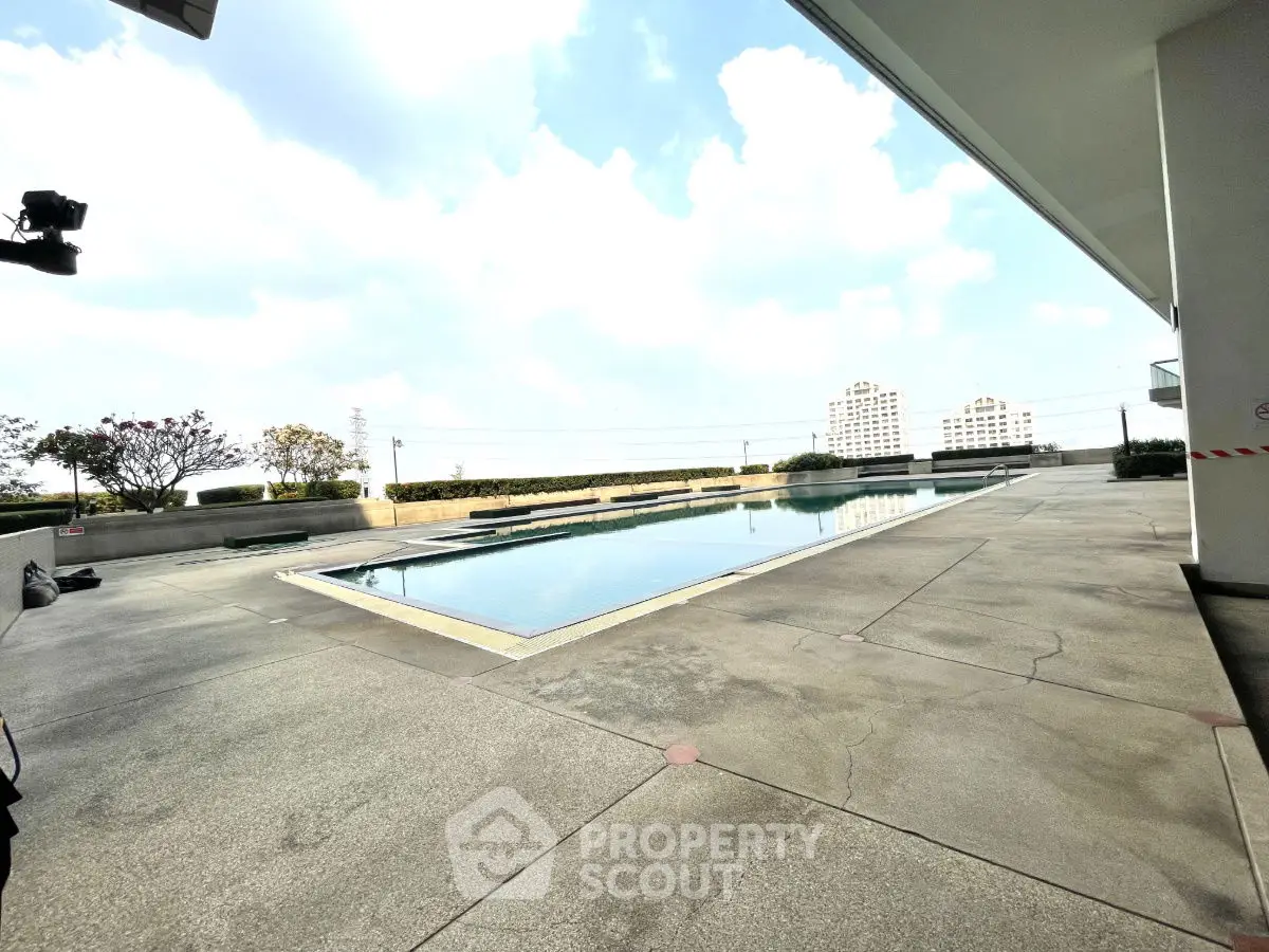 Luxurious rooftop pool with stunning city views and modern design.