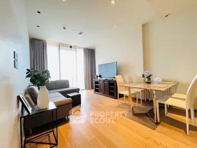 Spacious modern living room with elegant decor and natural light