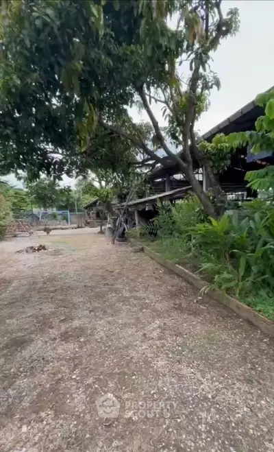Charming rustic property with lush greenery and spacious outdoor area, perfect for nature lovers.