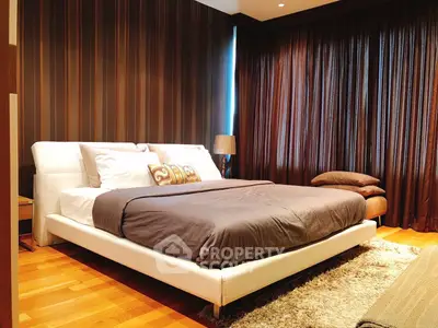 Luxurious bedroom with elegant decor and cozy ambiance