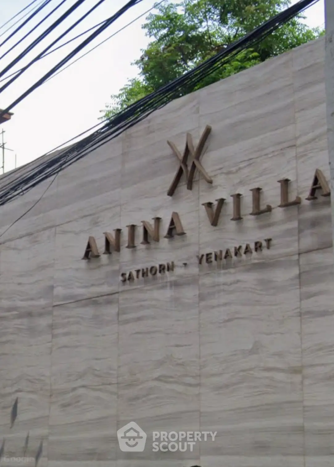 Elegant Anina Villa entrance with modern architectural design in Sathorn Yenakart.