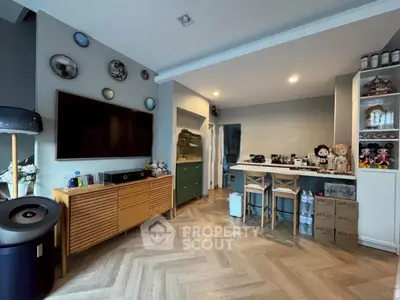 Stylish living room with modern decor and open layout