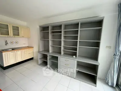 Spacious kitchen with ample storage and sleek cabinetry