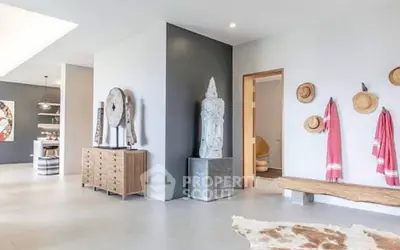 Spacious modern living room with stylish decor and natural light
