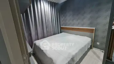 Modern bedroom with stylish decor and cozy ambiance