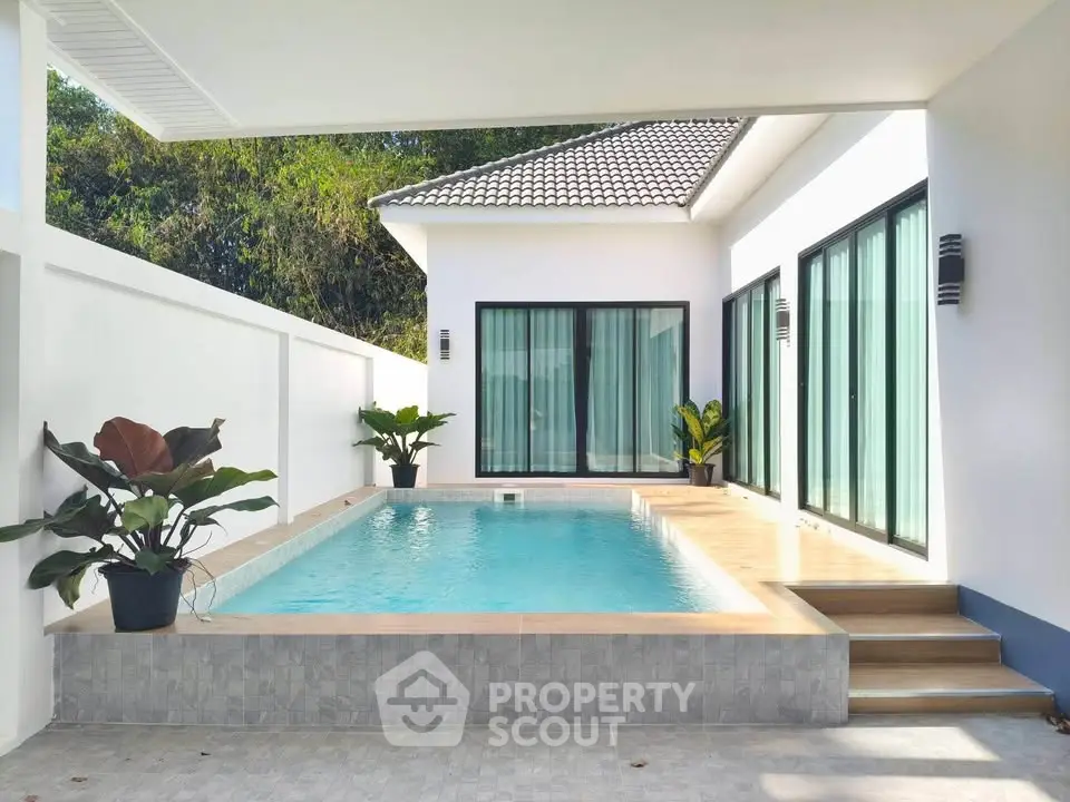 Modern villa with private pool and elegant design