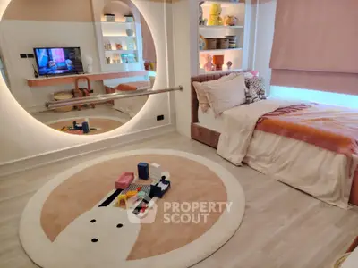 Charming children's bedroom with playful decor and cozy ambiance