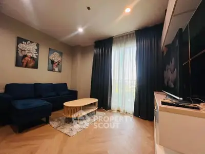 Stylish living room with modern decor and cozy seating area
