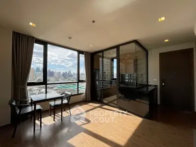 Modern apartment with stunning city view and open layout