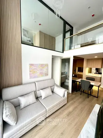 Modern duplex apartment with open layout and stylish decor
