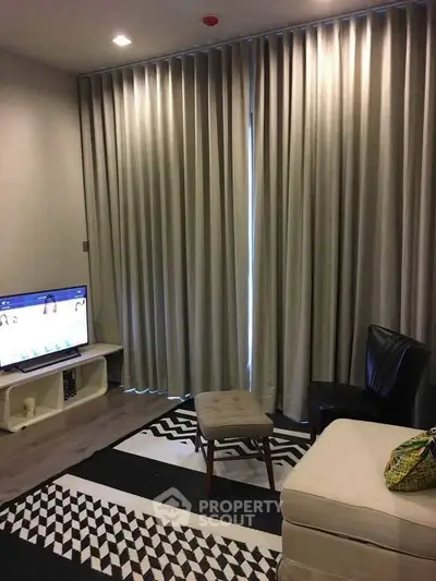 Cozy living room with modern decor and stylish furniture