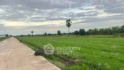 Expansive green land with clear skies, perfect for development opportunities.