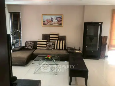 Stylish living room with modern furniture and elegant decor