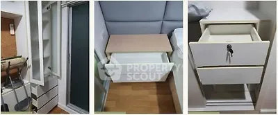 Compact storage solutions in modern apartment interior