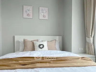 Cozy bedroom with elegant decor and soft natural lighting