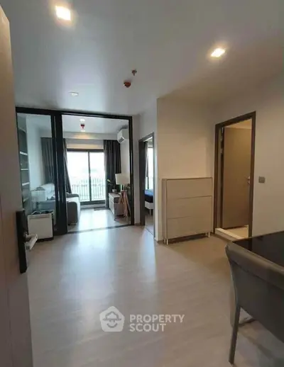 Modern apartment interior with open layout and natural light