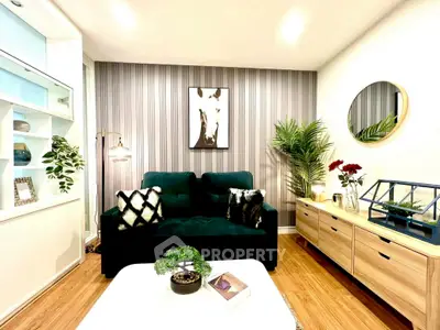 Stylish modern living room with elegant decor and cozy seating