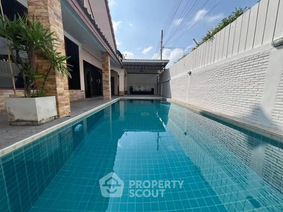 Stunning private pool area with modern design and serene ambiance, perfect for relaxation and entertainment.
