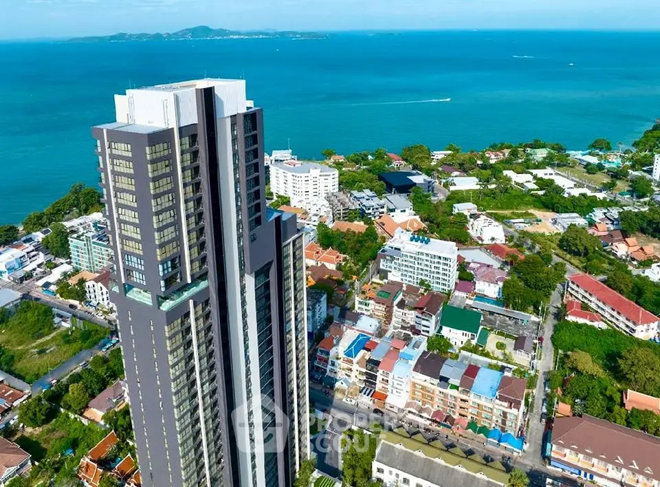 Stunning high-rise building with breathtaking ocean views in a vibrant neighborhood.