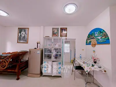 Charming living space with unique decor and cozy dining area, perfect for a comfortable lifestyle.