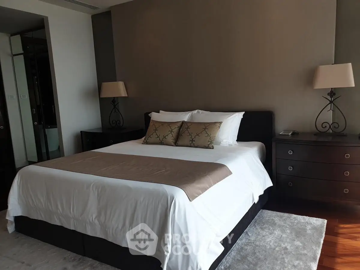 Luxurious bedroom with elegant decor and cozy ambiance